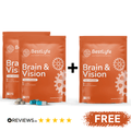 Brain and Vision - Supplements for Clarity and Focus - Buy 2 Get 1 Free £23.30/each