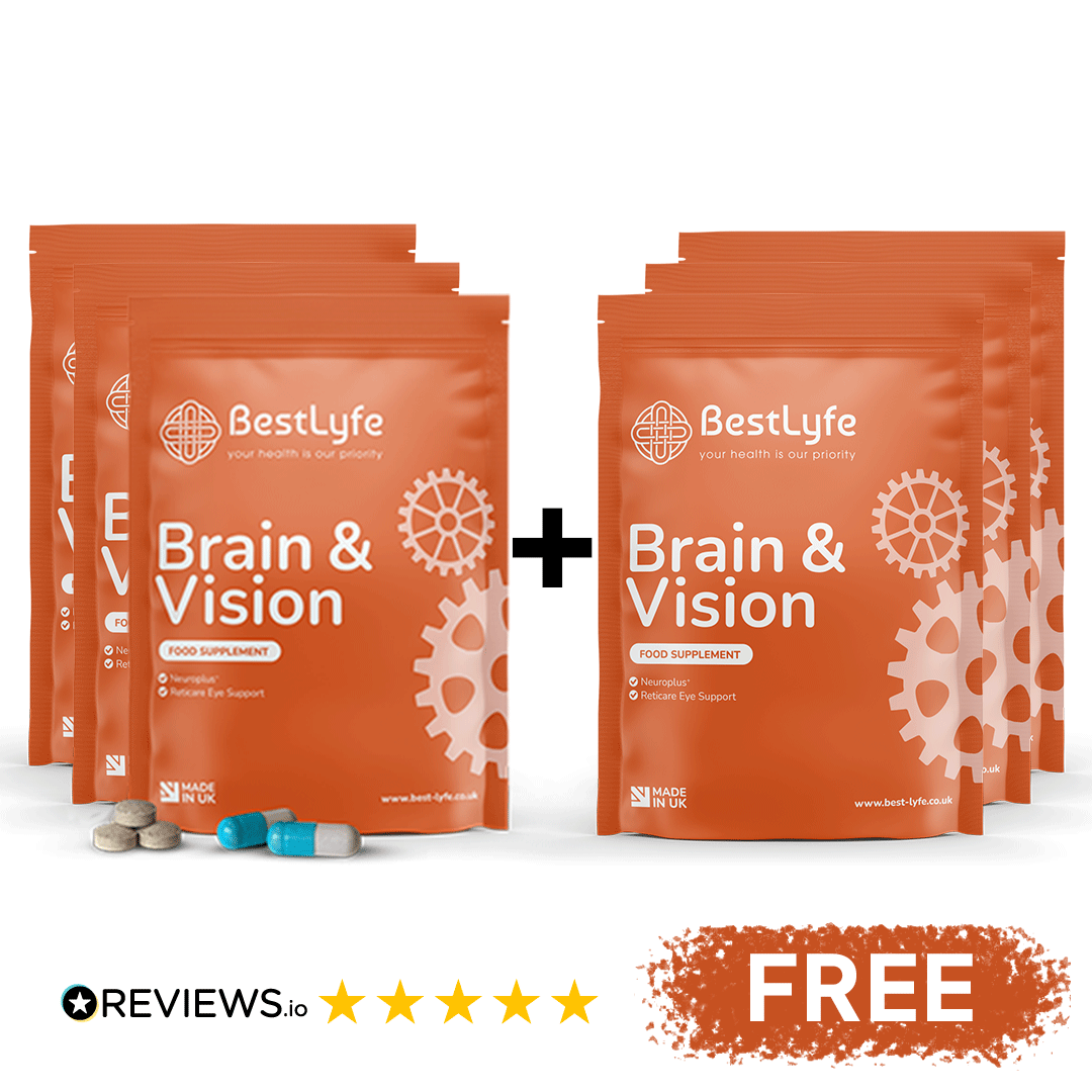 Brain and Vision - Supplements for Clarity and Focus - Buy 3 Get 3 Free £17.48/each