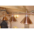 SAM Pool Table Lamp - 3 Shades - Brushed Copper