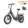 C20 Falt-E-Bike mit Tiefeinsteiger - Schwarz
