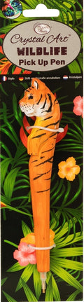Tiger Wildlife Crystal Pick-Up Pen, 18cm