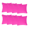 Water Resistant Outdoor Scatter Cushions Garden Furniture Decorative Pillows - Pink / Pack of 8