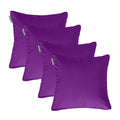 Water Resistant Outdoor Scatter Cushions Garden Furniture Decorative Pillows - Purple / Pack of 4