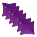 Water Resistant Outdoor Scatter Cushions Garden Furniture Decorative Pillows - Purple / Pack of 6