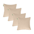 Water Resistant Outdoor Scatter Cushions Garden Furniture Decorative Pillows - Stone / Pack of 4