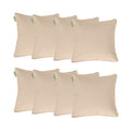 Water Resistant Outdoor Scatter Cushions Garden Furniture Decorative Pillows - Stone / Pack of 8