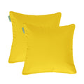 Water Resistant Outdoor Scatter Cushions Garden Furniture Decorative Pillows - Yellow / Pack of 2