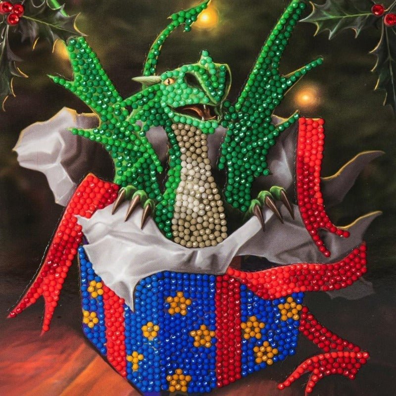 "Dragon Gift" by Anne Stokes Crystal Art Card Kit