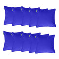 Water Resistant Outdoor Scatter Cushions Garden Furniture Decorative Pillows - Blue / Pack of 10