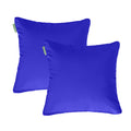 Water Resistant Outdoor Scatter Cushions Garden Furniture Decorative Pillows - Blue / Pack of 2