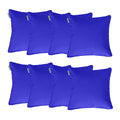 Water Resistant Outdoor Scatter Cushions Garden Furniture Decorative Pillows - Blue / Pack of 8