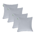 Water Resistant Outdoor Scatter Cushions Garden Furniture Decorative Pillows - Grey / Pack of 4