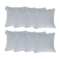 Water Resistant Outdoor Scatter Cushions Garden Furniture Decorative Pillows - Grey / Pack of 8