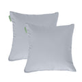 Water Resistant Outdoor Scatter Cushions Garden Furniture Decorative Pillows - Grey / Pack of 2