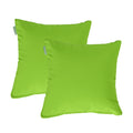 Water Resistant Outdoor Scatter Cushions Garden Furniture Decorative Pillows - Lime / Pack of 2