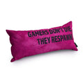 Gaming Cushion - Gamers Don't Die, They Respawn! - Pink