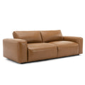 COLAMY MONDO Leather Modern Minimalist Sofa - Brown