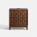 COLAMY PIXEL Nightstand with Charging Station - Walnut