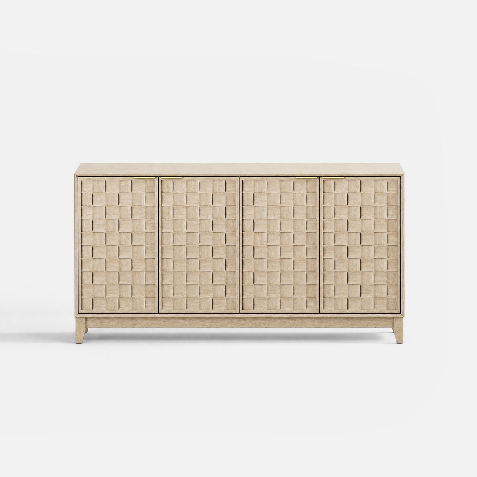 COLAMY PIXEL Sideboard Cabinet with Storage - Oak