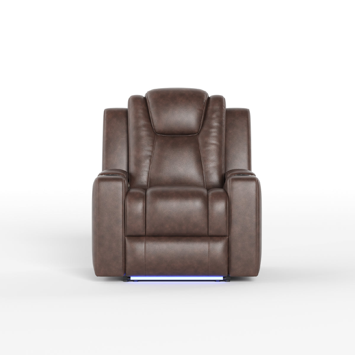 COLAMY SERENO Full-Power Adjustable Recliner Sofa - Dark Brown