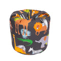 Bean Bag Chair Kids Bean Bags Printed Round Kiddies Beanbag with Carry Handle - Africa