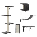 Coziwow 5 Pcs Wall-Mounted Cat Climber Set - Gray