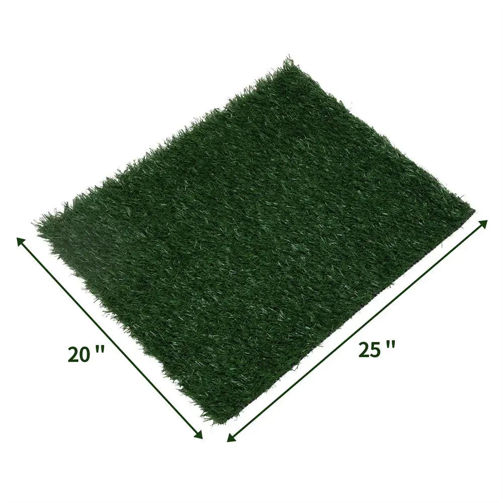 Coziwow 25"×20" Artificial Grass Pee Pad for Dogs - Pet Grass Pad Replacement Liner (2 Packs)