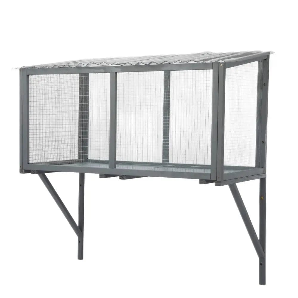 Coziwow 47"L Wooden Outdoor Window Cat Catio