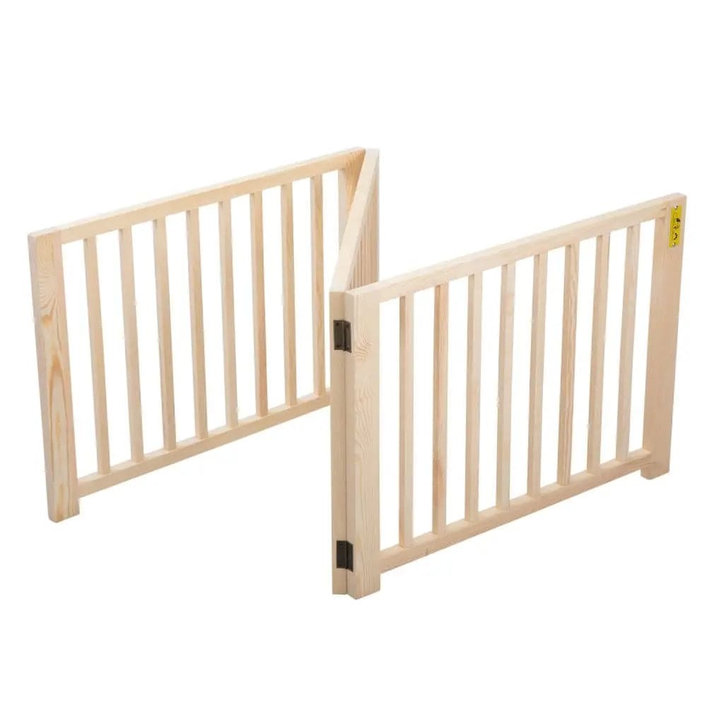 Coziwow 17.5″H Wooden Foldable Pet Gate