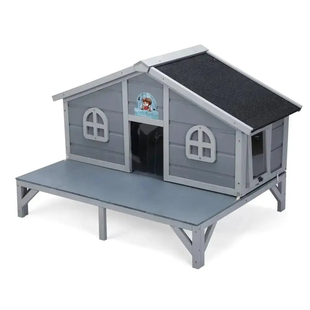 Coziwow 39''L Elevated Outdoor Cat House - Basic