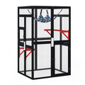 Coziwow 39L Wooden Outdoor Cat Catio - Black