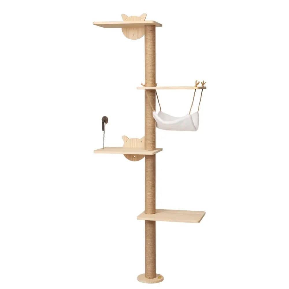 Coziwow 69"H Wall Mounted Cat Climbing Tree