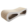 Coziwow 8-Shaped Cat Scratcher Lounge Bed - Natural Wood
