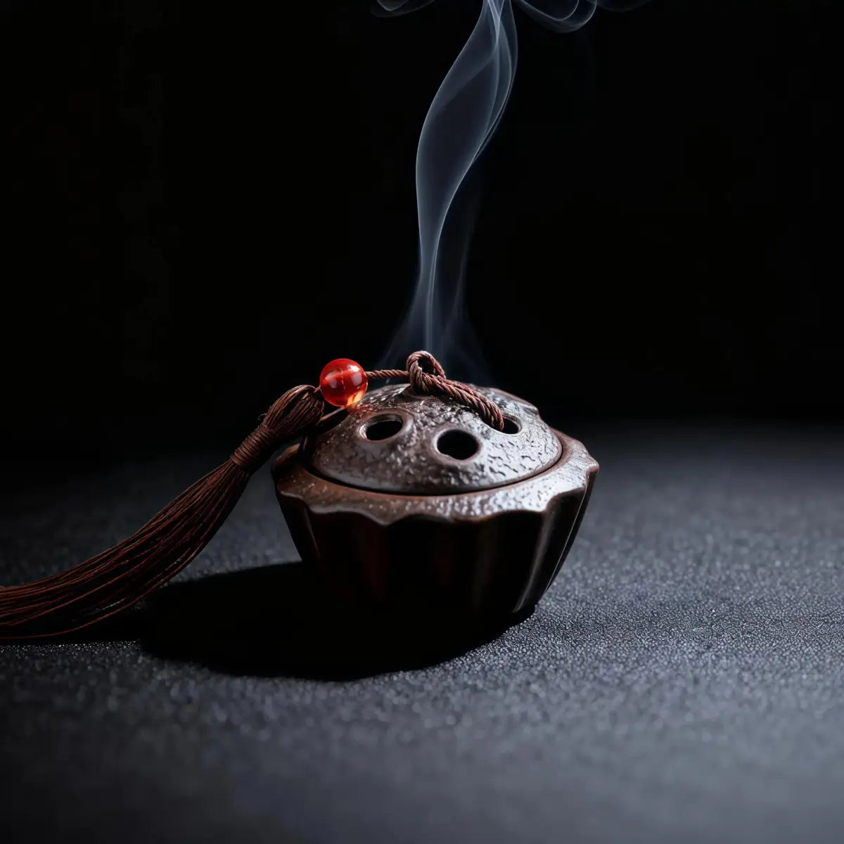 Calm & Wisdom Burner Set (Includes Incense Slices) - Ceramic Lotus Pod Mini