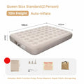 Self-Inflating Air Mattress | 300lbs Support | Traverseon - Queen Size Standard
