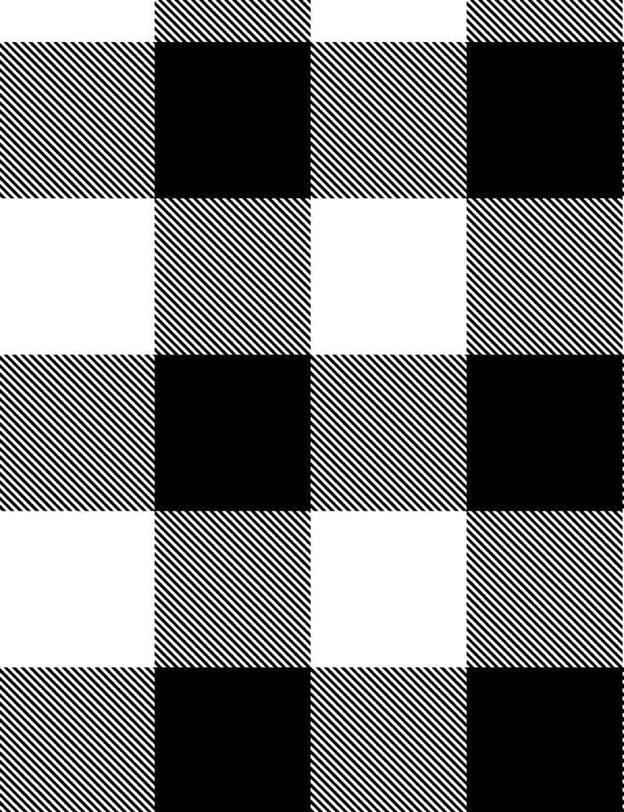 'Check Baby Check' Wallpaper by Wallshoppe - Onyx - Removable / Sample - 8 x 8 in.