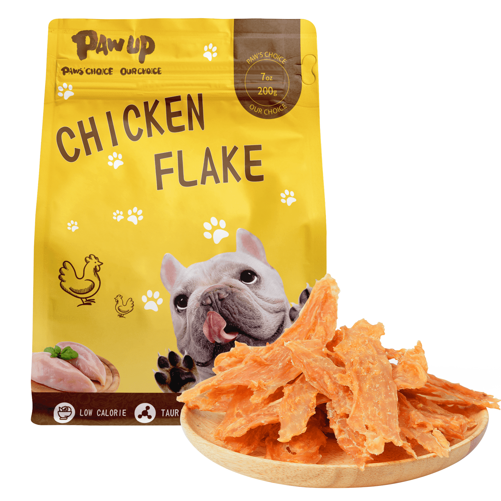 Chicken Flakes Dog Treats, High-Protein Training Snacks for All Dogs, 7 oz