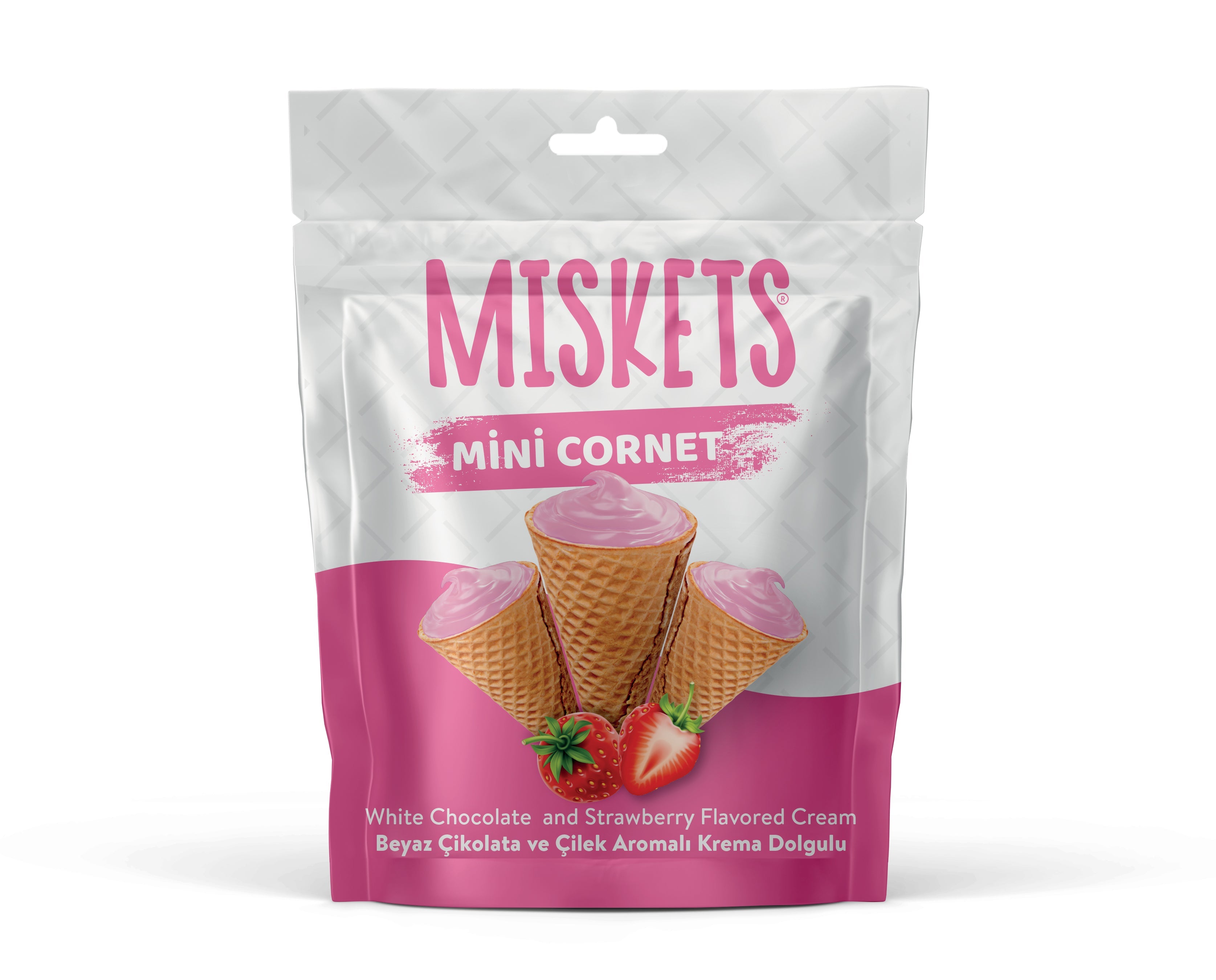 Milky Chocolate Strawberry Mini Cones
