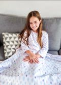 Cloud Crew Neck Pyjamas - 9-10yrs / Clouds / White