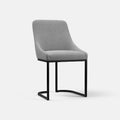 COLAMY LOFT Industrial U-Base Dining Chair - Dark Gray / Set of 2