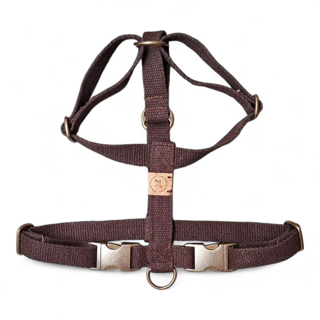 Simply Hemp Hondentuig | Kastanjebruin - Medium