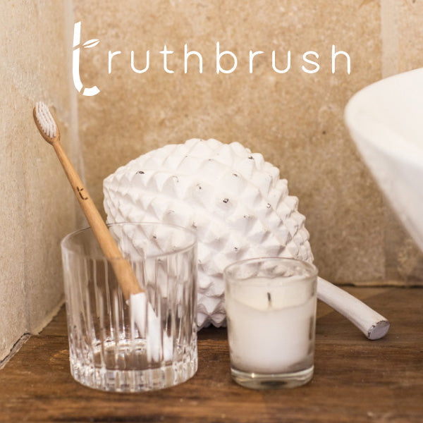 Truthbrush Bamboo Toothbrush - Medium bristles - Cloud White