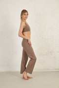 Organic Cotton Medium Support Bra — Taupe - L