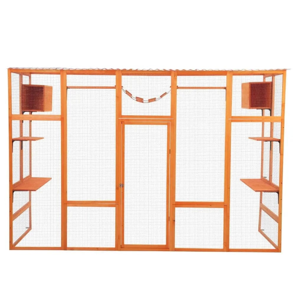 Coziwow 104"L 3-Side Extra Large Catio - Orange