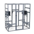 Coziwow 62L Walk-In Wooden Cat Enclosure - Gray / Standard