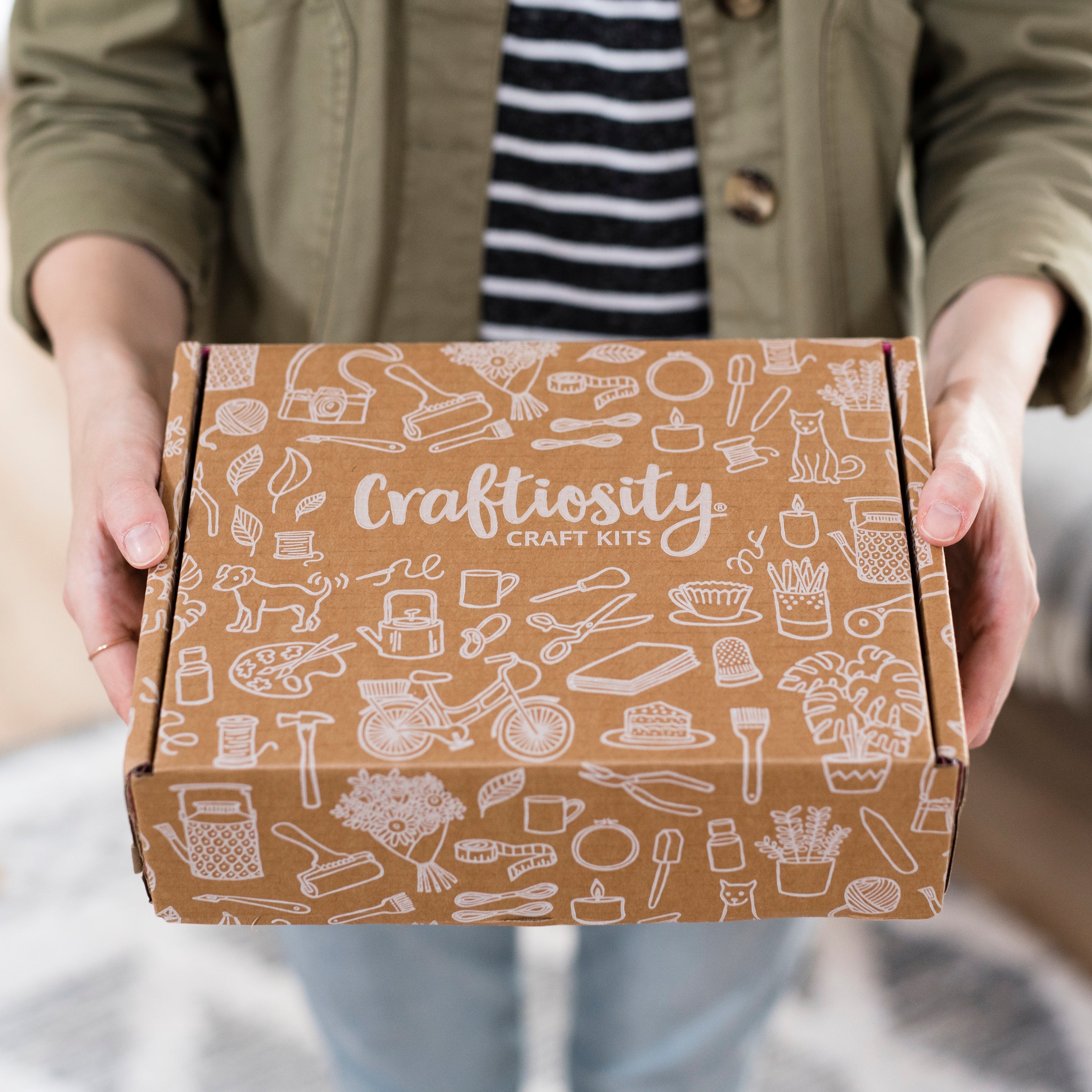 Kids Craft Kit Gift Subscription (Digital Instructions) - 1 Month / The Clay Monster Pencil Toppers