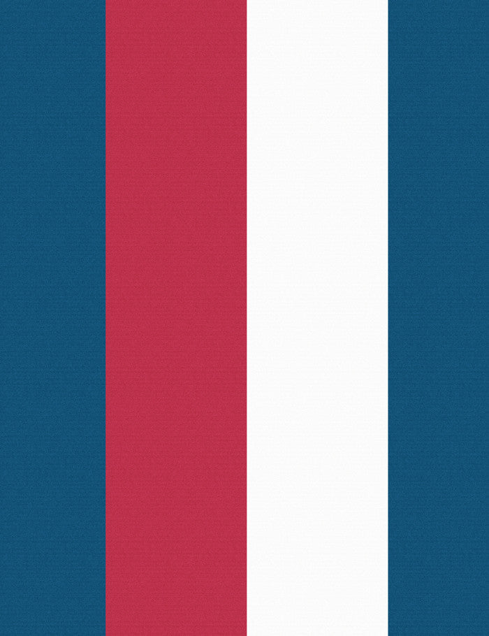 'Cross The Line' Wallpaper by Wallshoppe - Red / White Blue - Traditional / Sample - 8 x 8 in.
