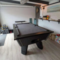 Cry Wolf Indoor Slate Bed Pool Table - Matt Black - 6ft & 7ft - 6ft