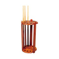 Buffalo Deluxe Round Cue Stand For 9 Cues - Maple