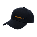 Cyseekin Cap Schwarz – Unisex Baseball Cap mit gesticktem Logo - Schwarz